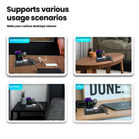 6-in-1 Magnetische Draadloze Snellader 15W Draagbare Oplaadstandaard Multifunctionele Wekker Met LED