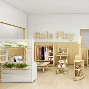 Meubles <span class=keywords><strong>en</strong></span> bois colorés pour salle de classe et ensembles de meubles d'apprentissage pour la maternelle avec équipement de jeu de rôle à vendre - Product Image 5