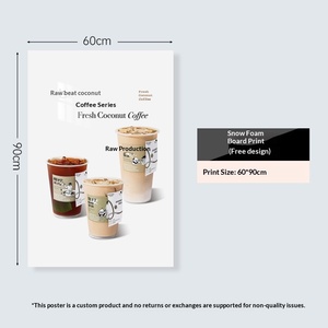 Zhiguang – Présentoir publicitaire sur pied en métal, style Art Déco, avec guides de cartes assemblés pour affiches, idéal pour les cafés - Product Image 6