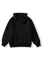 Atmungsaktiver, bedruckter Damen-Pullover für den Winter/Frühling, gestrickt, langärmelig, mit Kordelzug, einfarbig, lässiger Pullover, Schwarz