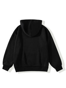 <span class=keywords><strong>Pull</strong></span>-over décontracté en <span class=keywords><strong>maille</strong></span> à manches longues avec cordon de serrage, imprimé respirant pour femmes, couleur unie, noir, pour l'hiver/le printemps - Product Image 2