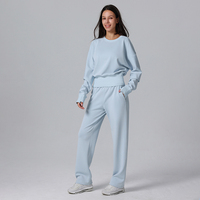 Conjunto Deportivo Personalizado de Alta Calidad, Sudadera y Pantalones Deportivos Casuales para Mujer, Chándal Cómodo para Otoño