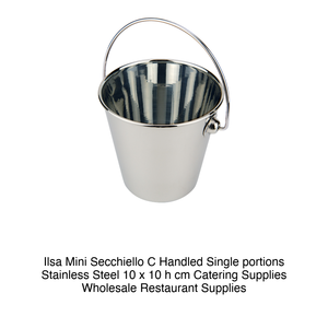 Mini Cazo Ilsa con Asa, para Porciones Individuales, Acero Inoxidable, 10 x 10 cm, Suministros para Catering, Venta al por Mayor, Suministros para Restaurantes - Product Image 2