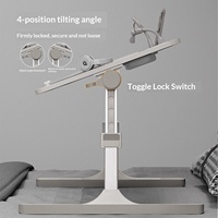 Table de lit pliante réglable en hauteur, design minimaliste moderne, style panneau, support réglable pour dortoirs, chambres, étudiants