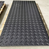 Tapis de protection du sol en HDPE haute résistance, plaque antidérapante pour machines de construction et protection du gazon sur chantier boueux