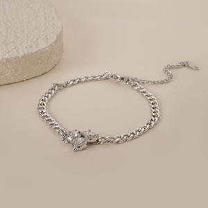 CE-Zertifizierung Edelstahl Wassertropfen Zirkon Anhänger Halskette Perfekt für Lässige und Dennoch Schicke Outfits - Product Image 5