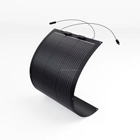 Étanche 100 Watt 12V Ultra Flexible Mince Léger Monocristallin ETFE Panneau Solaire 150w 200w 250w 300w 400w 430w 520w