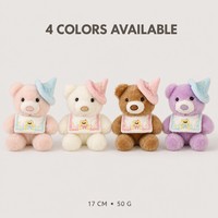 Plüsch-Schlüsselanhänger Teddybär mit Zaubererhut, Niedlicher Kawaii Taschenanhänger, Weich und Kuschelig, Großhandel, Kundenspezifisch OEM ODM
