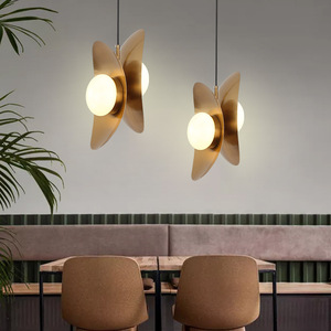 Hot bán giảm giá ưa thích treo đèn trần Vàng sắt thủy tinh màu trắng hiện đại ánh sáng mặt dây chuyền cho bàn ăn phòng ngủ - Product Image 2