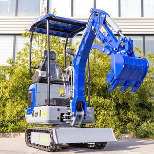 รถขุดขนาดเล็ก HT-12P สีน้ำเงิน 1.2 ตัน สำหรับใช้งานทางการเกษตรและสวน - Product Image 3