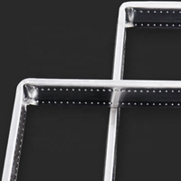 Barre d'espacement en aluminium moderne et durable Rock RY-001 en alliage 3003, flexible, épaisseur 0,33-0,35 mm, longueur 5 m pour double suspension