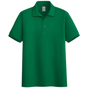 Polo de sport en gros pour hommes, en polyester et coton, avec logo brodé, personnalisable, conception de logo sur mesure - Product Image 3