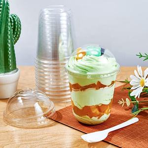 Récipients à cupcakes à paroi unique en plastique PET transparent personnalisé bol à <span class=keywords><strong>dessert</strong></span> transparent jetable pour l'emballage de tasses à cupcakes au fromage - Product Image 5