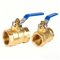 Vanne à boisseau sphérique en laiton NPT à commande manuelle, deux pièces, PN16, joint PTFE, 1/2 po à 2 po, OEM, pour l'huile, le gaz, l'eau et la protection incendie