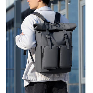 Custom Popular Roll Top <b>Laptop</b> Backpack Men <b>Women</b> Casual Daypack <b>Laptop</b> <b>Rucksack</b> Large Capacity Work Business College Backpack - Product Image 6