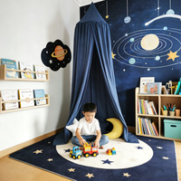 Moustiquaire dôme style nordique pour enfants, anti-moustiques, sur pied, sans installation, respirante, monocouche