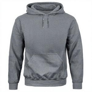 Sweat à capuche unisexe personnalisable en tricot épais et écologique, coupe classique, col à capuche, décontracté, uni, avec boutons, idéal pour l'automne - Product Image 2