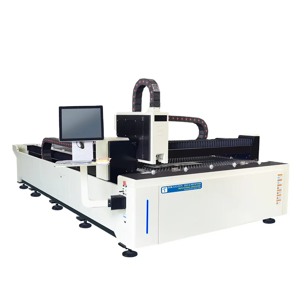 1000W 1500W 2000W Laser Bron Plaatstaal Fiber Laser Gravure Machine Voor Staal Carbon Aluminium Plaat Pvc Doek Acryl