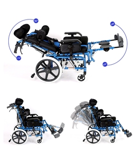 Silla de Ruedas de respaldo alto, reclinable, THR-CW958L, para paliar el cerebro - Product Image 5