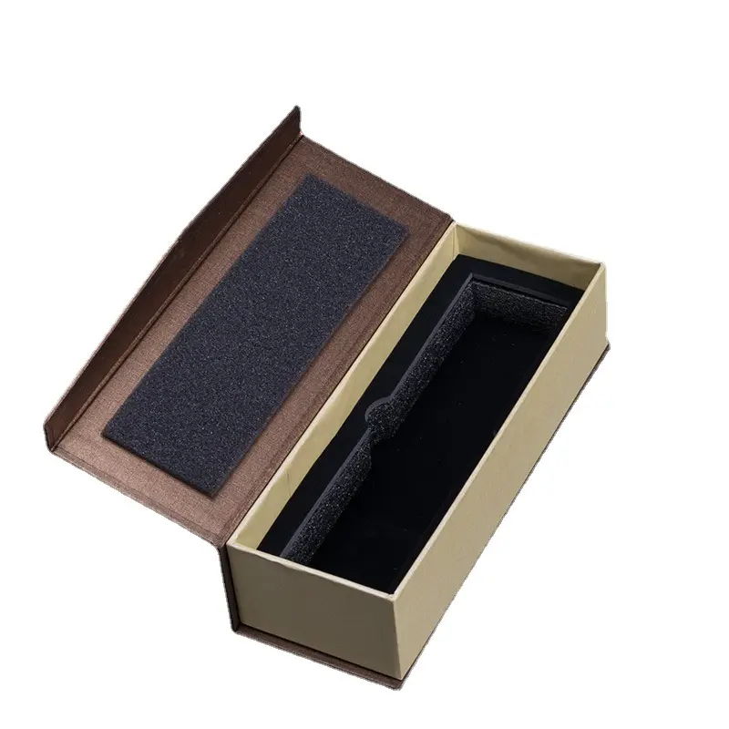 Manufacturers custom high-grade red wine clamshell magnetic packaging paper box for Wedding Ceremony Souvenir Gifts