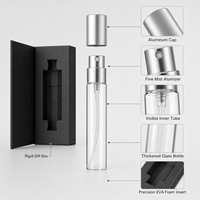 Flacon de parfum en verre transparent texturé rond, 30 ml, 50 ml, 100 ml, flacon pulvérisateur vide rechargeable avec bouchon à bord doré blanc