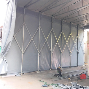 Nhà máy cung cấp Khung kim loại di động PVC bạt chống thấm nước có thể thu vào push-kéo Tán lều - Product Image 5