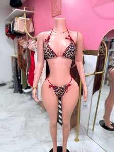 新款豹纹泳衣女式性感泳衣沙滩装泳衣2件套泳衣2025比基尼套装泳衣 - Product Image 2