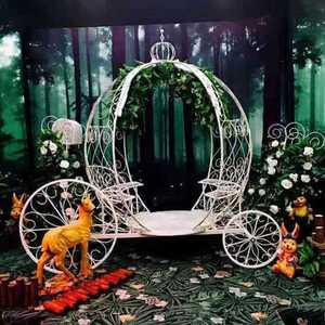 Novedad: Decoración para Bodas, Accesorios para Fotografía <span class=keywords><strong>de</strong></span> Ventanas, Adornos Flotantes para Bodas, Calabaza <span class=keywords><strong>de</strong></span> Hierro Forjado para Exteriores - Product Image 2