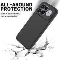 Étui en silicone liquide étanche, antichoc et anti-traces de doigts pour Redmi K90 Pro Max POCO F8 avec cordon, ultra-souple et antidérapant