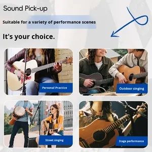 Captador para Ukulele Violin Folk Clássico Guitarra Acústica AD35 Instrumentos Musicais Individuais - Product Image 2