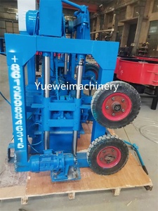 Máquina de Fazer Blocos de Cimento Semi-Automática YUEWEI com Grande Roda para Produção de Blocos Ocos - Product Image 5