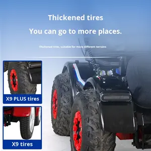 Skuter Mobilitas Lansia Weizhiqun New X9 PLUS dengan Ban Off-road yang Diperkuat, Mobil Listrik Roda Empat, Alat Bantu Listrik untuk Penyandang Disabilitas, Buatan Cina - Product Image 5