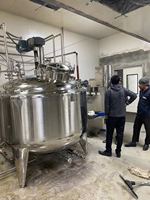 Réservoir de mélange de stockage d'homogénéisateur de liquide de disperseur de tambour d'émulsification