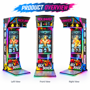Macchina <span class=keywords><strong>da</strong></span> Boxe Interattiva <span class=keywords><strong>da</strong></span> 43 Pollici in Metallo e Plastica, Resistente, a Moneta con Riproduzione Video e <span class=keywords><strong>Classifica</strong></span> Globale - Product Image 5