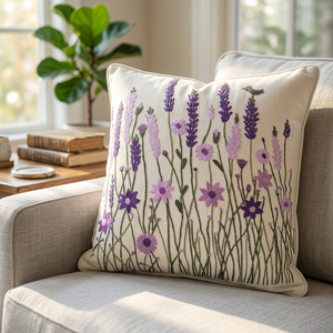 Vente en gros de coussins élégants avec broderie d'animaux floraux multicolores pour la décoration intérieure. - Product Image 3