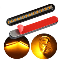 Éclairage de plaque d'immatriculation LED dynamique sur mesure, étanche IP68, DC12V, clignotant ambre à défilement à démarrage, pour motos/voitures/vélos électriques