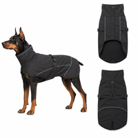 Manteau réfléchissant imperméable sans manches pour chien, doublé polaire, avec boucle réglable, vêtements d'hiver pour animaux de compagnie, vêtements d'extérieur pour chiots