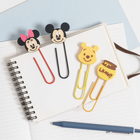 Clips de papier en métal de forme originale, de haute qualité, colorés, personnalisés, sur le thème de l'anime, pour fournitures de bureau, non magnétiques, taille 2,75*0,5*2,5