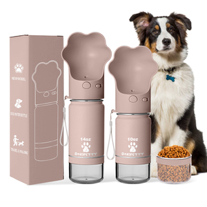 3 in 1 sızdırmaz çift duvarlı yalıtımlı taşınabilir 14oz Paw Pet köpek su şişesi ve kase için yürüyüş batonu ve seyahat - Product Image 2