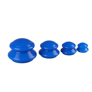 Juego de Ventosas de Silicona Portátiles para el Hogar, Herramienta de Masaje de Terapia de Ventosas de Goma Azul, Fácil de Limpiar para Uso Doméstico - Product Image 3