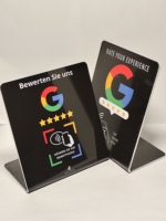 Vente chaude Pvc nfc google review stand