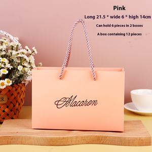 Vente directe d'usine, boîte à macarons en forme de <span class=keywords><strong>livre</strong></span>, 6 compartiments, auto-assemblante, recyclable, papier alimentaire, gaufrage, revêtement UV - Product Image 6