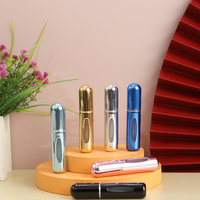Portable 5ml En Aluminium Voyage Parfum Cosmétique Bouteilles Pompe Pulvérisateur Tête Sous-Bouteille En Plastique Couvercle Rouge À Lèvres Essentiel Métal Lotions