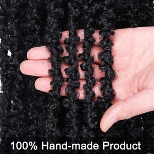 <strong>Butterfly</strong> Locs Crochet Hair Extensions <strong>Long</strong> Distressed Soft Faux <strong>Braids</strong> for Black Women Single Weft Dyed Chemical Processing - Product Image 4