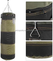 Sac de frappe robuste en toile épaisse et cuir PU pour entraînement complet du corps et fitness