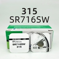 Baterías de botón al por mayor SII Silver SR626SW 377 SR936SW SR716SW SR516SW SR721SW SR726SW 394 315 317 362 397 1.55V