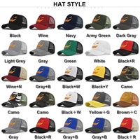 Gorra de béisbol de malla con logo personalizado de Halloween, transpirable, de 5 paneles, con visera rígida, para deportes al aire libre, protección solar, venta al por mayor