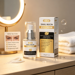 Crème hydratante <span class=keywords><strong>contour</strong></span> <span class=keywords><strong>des</strong></span> <span class=keywords><strong>yeux</strong></span> à la mucine d'escargot, caféine et eau de rose, apaisante et raffermissante, gel personnalisé pour le <span class=keywords><strong>contour</strong></span> <span class=keywords><strong>des</strong></span> <span class=keywords><strong>yeux</strong></span>, marque privée - Product Image 2