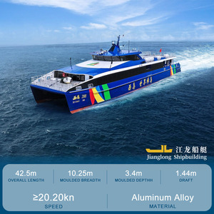 Catamaran de 42 mètres/399 passagers en alliage d'aluminium pour traversier à grande vitesse, conception et construction personnalisées, principale usine de fabrication - Product Image 3