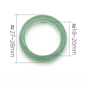27-28mm Natürliche Kristall-Rundringe Sortierte Mehrfarbige Ringe Steinanhänger Perfekt für Handgemachten Schmuck Geschenke - Product Image 6